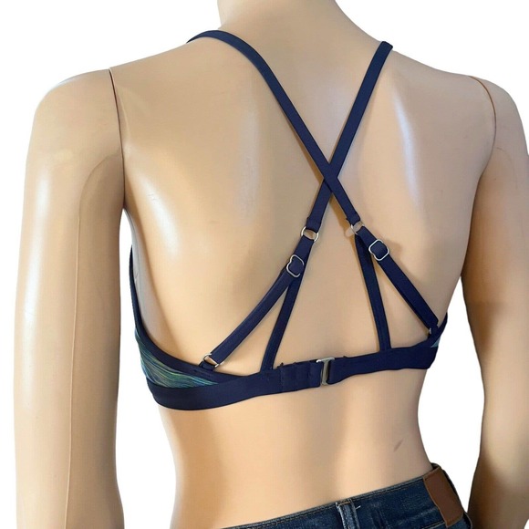 Athleta Paddle Out Bikini Top Triangle Space Dye Strappy - Picture 4 of 6